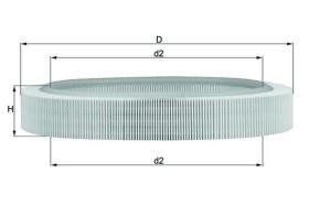 MAHLE FILTROS LX58 - FILTROS DE AIRE