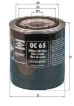 MAHLE FILTROS OC65 - FILTROS DE ACEITE