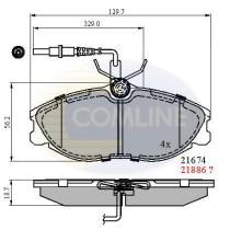  CBP1340 - PASTILLA DE FRENO