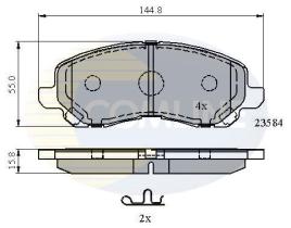  CBP31256 - PASTILLA DE FRENO