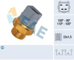 FAE 37970 - TERMOCONTACTO DOBLE VENTILADOR O 2