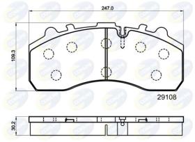  CBP9042MK - PASTILLA DE FRENO