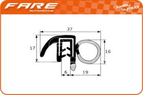 FARE PF019 - GOMA ESTANQUEIDAD PUERTA P.206/...