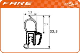 FARE PF022 - GOMA ESTANQUEIDAD MALETERO VARIOS